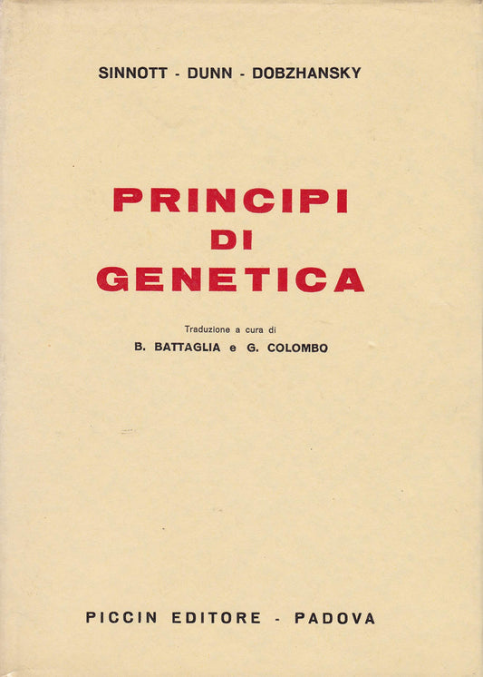 Libro - Principi di genetica - aa.vv - aa.vv
