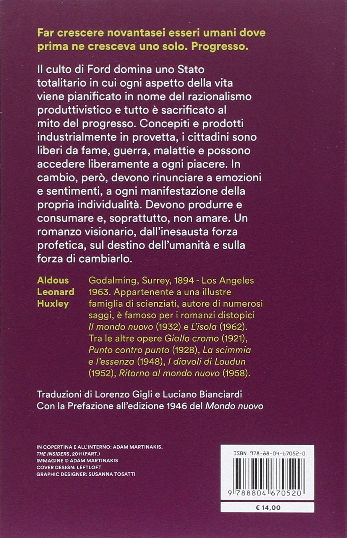 Libro - Il mondo nuovo-Ritorno al mondo nuovo - Huxley, Aldous