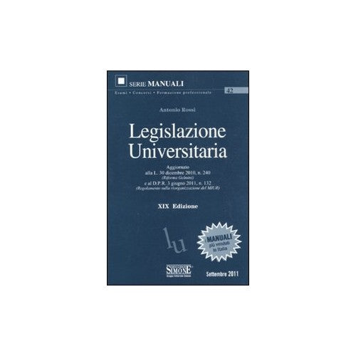 Book - University legislation - Rossi, Antonio