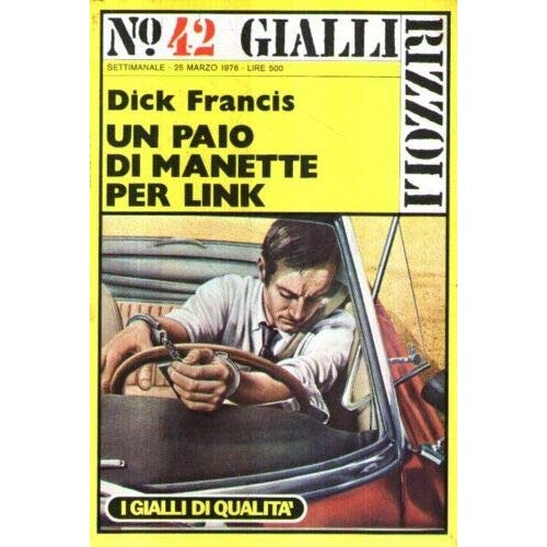Book - A pair of handcuffs for Link Francis Gialli Rizzoli N - Dick Francis