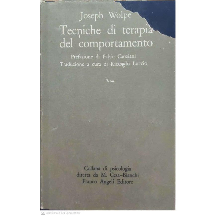 Libro - Tecniche di terapia del comportamento - Joseph, Wolpe