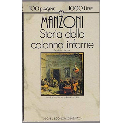 Libro - Storia della colonna infame - Manzoni, Alessandro