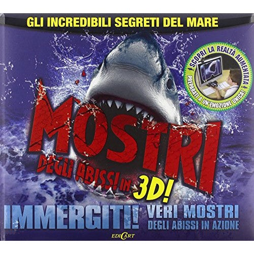 Libro - Mostri degli abissi in 3D! Ediz illustrata  - Porcellana, S.