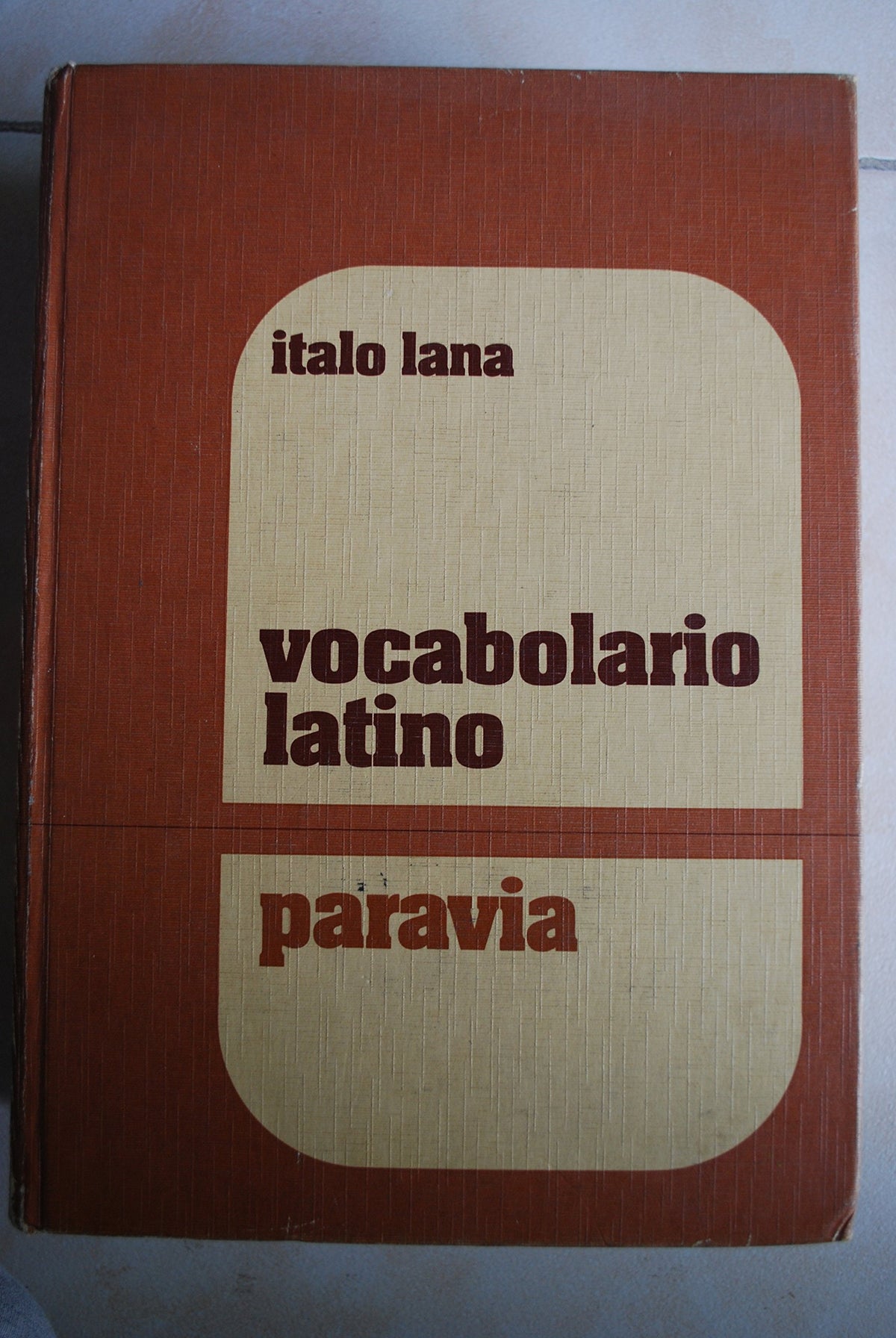 Libro - Vocabolario latino - Italo, Lana
