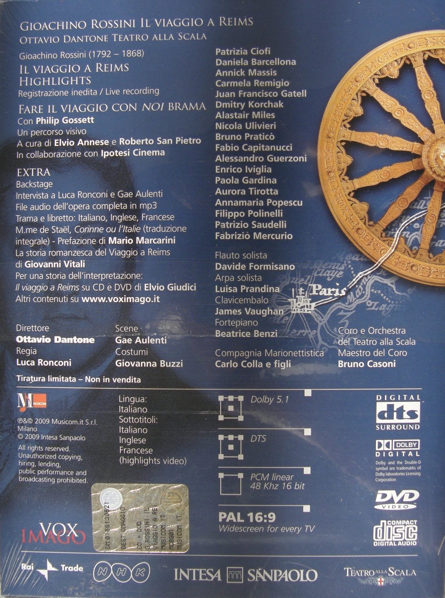 Libro - Gioachino Rossini - Il viaggio a Reims - Ottavio Dantone - Teatro alla Scala - V - Ottavio Dantone. Teatro alla Scala.