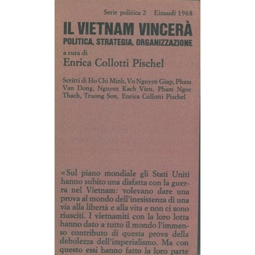 Libro - Il Vietnam vincera' Politica, strategia, organizzazione