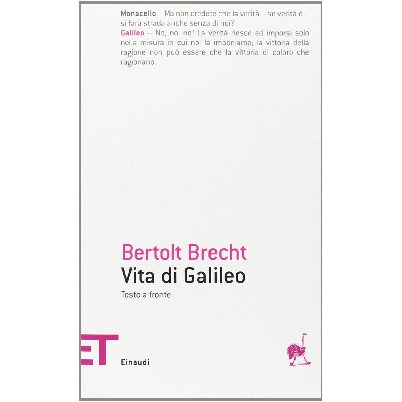 Libro - Vita di Galileo - Brecht, Bertolt
