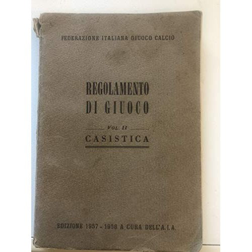 Libro - REGOLAMENTO DI GIUOCO - VOL II CASISTICA - AA VV