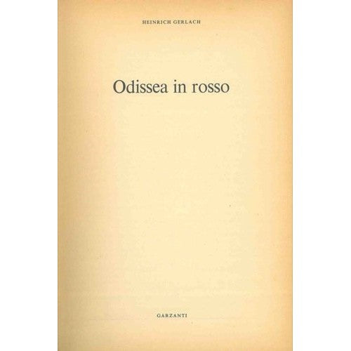 Libro - Odissea in rosso - Gerlach, Heinrich