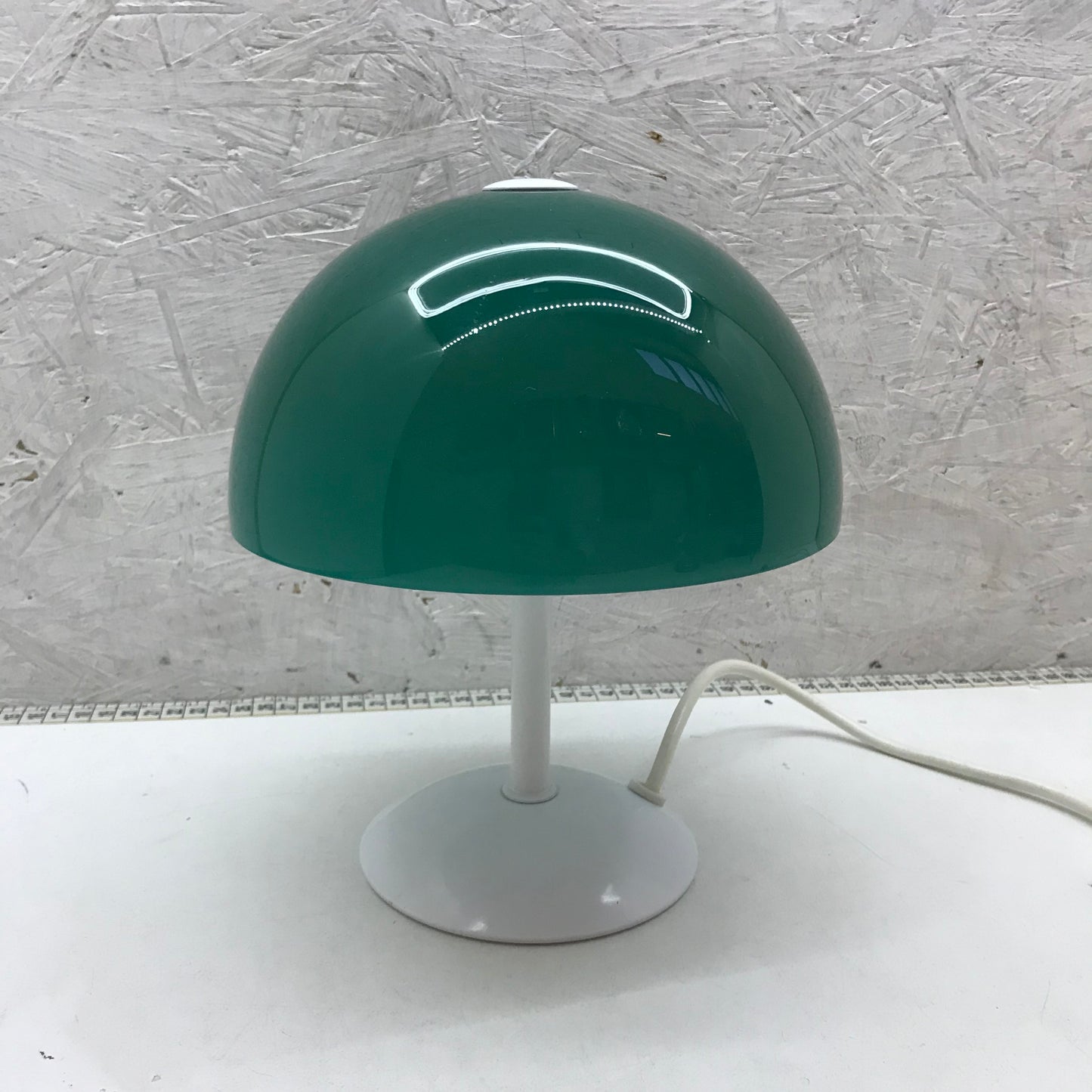 Lampada VEART vetro Murano anni 80 hand crafted bianco verde