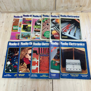 Lotto riviste RADIO ELETTRONICA radioamatore anni 1973-1979 12 pezzi