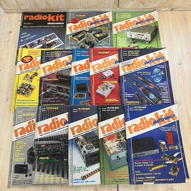 Lotto riviste ELETTRONICA RADIOKIT radioamatore anni 1990-1991 13 pezzi