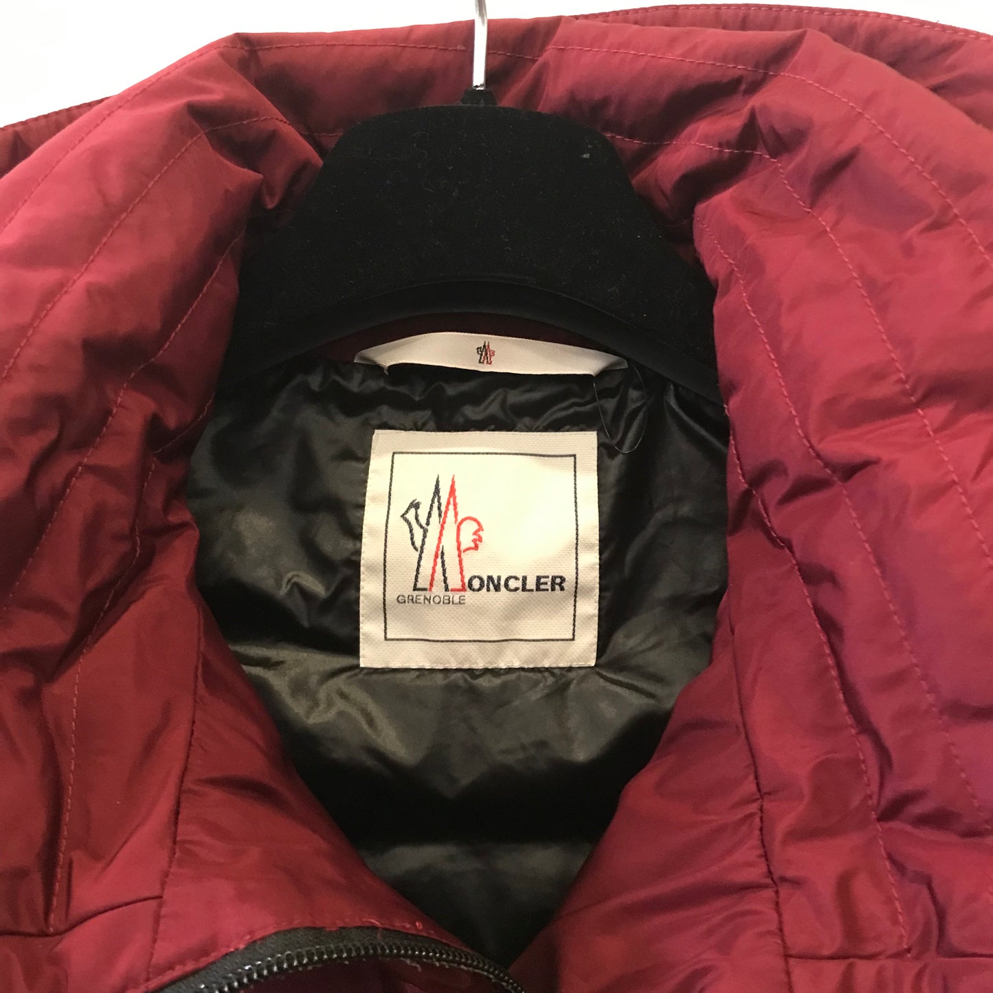 Piumino smanicato MONCLER GRENOBLE donna bordeaux tg. 1