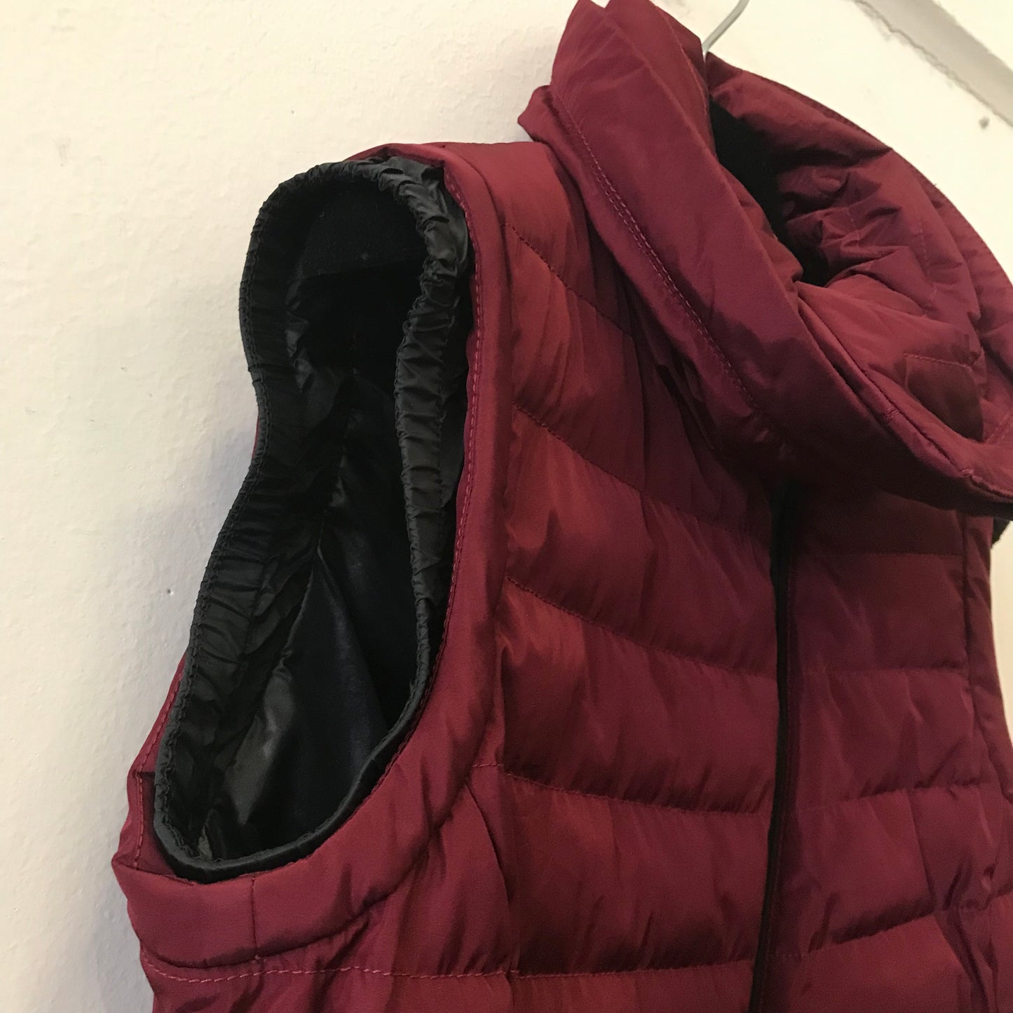 Piumino smanicato MONCLER GRENOBLE donna bordeaux tg. 1