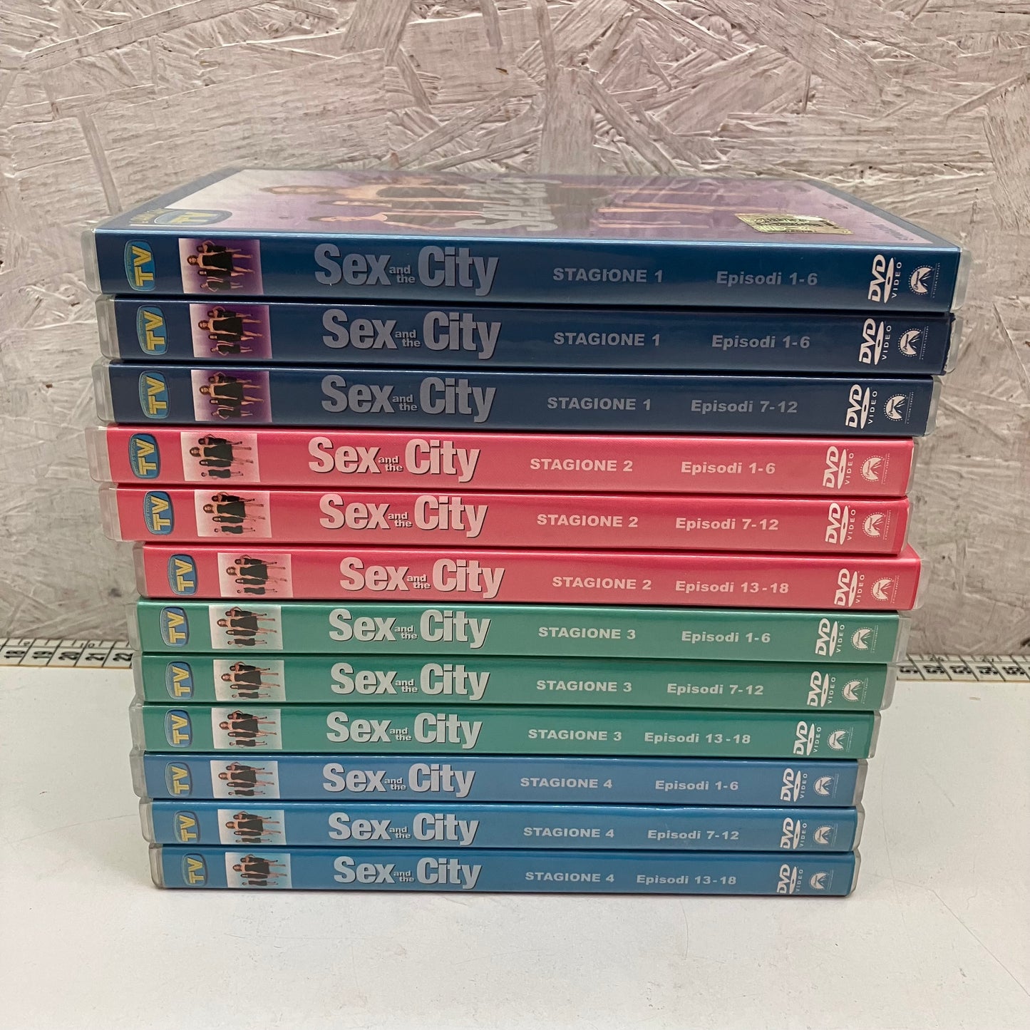 Lotto collana DVD serie Sex and the City stagione 1 2 3 4 completa TV sorrisi