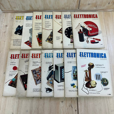 Lotto riviste NUOVA ELETTRONICA radioamatore anni 1970-1977 14 pezzi