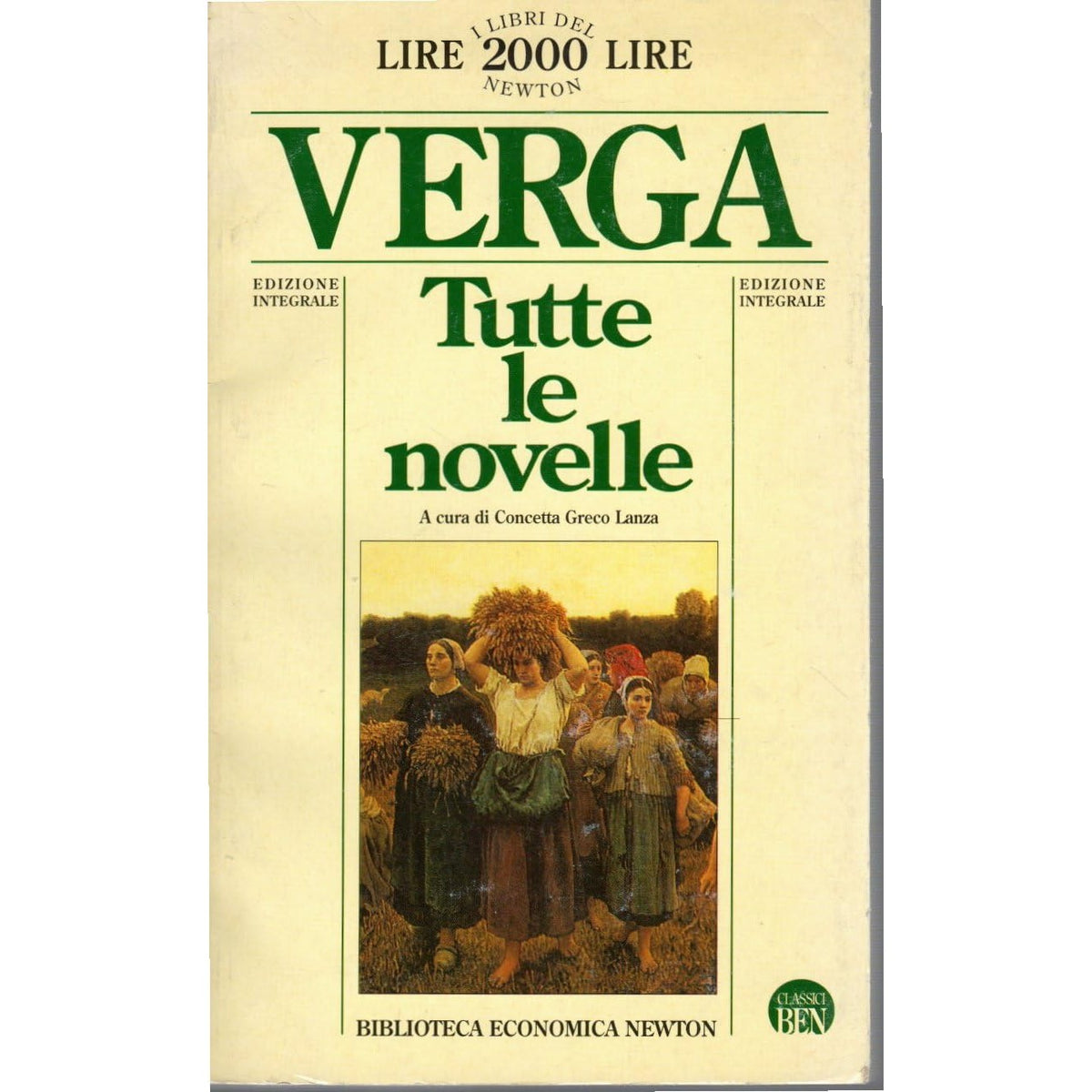 Libro - Verga Tutte le novelle Newton 1994