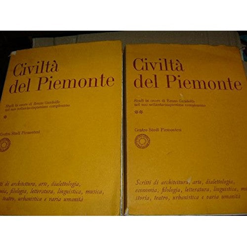 Libro - Civiltà del Piemonte Studi in onore  - CLivio G., Massano R.