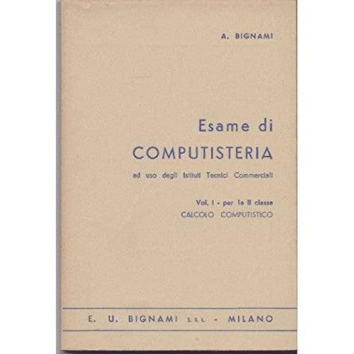 Libro - Esame di computisteria - Bignami