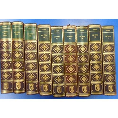 Libro - Vite di Vasari 9 volumi eccellenti pittori scultori e archit