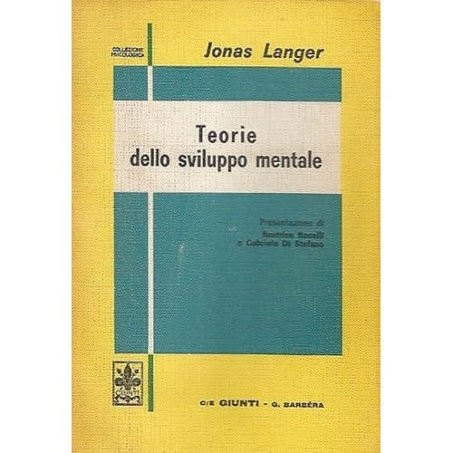 Libro - Teorie dello sviluppo mentale - LANGER, Jona - LANGER Jonas,