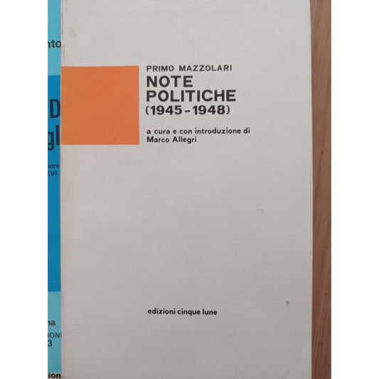 Libro - Note politiche (1945 - 1948)