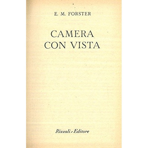 Libro - Camera Con Vista - E M Forster - E. M. Forster