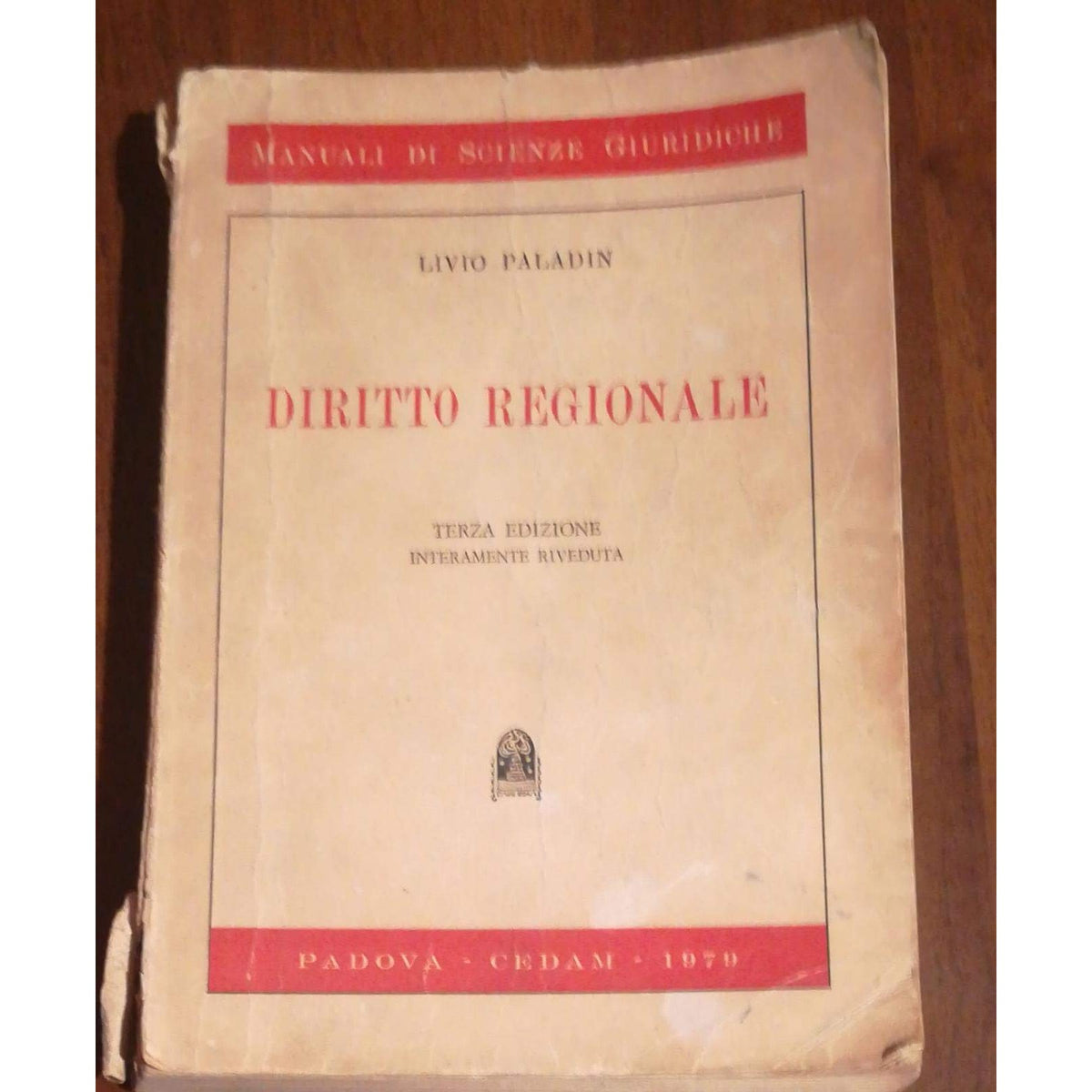 Libro - Diritto regionale Terza ediz Riveduta - L Palad - L. Paladin