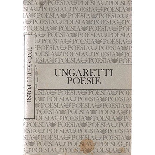 Book - Poems. - Giuseppe Ungaretti