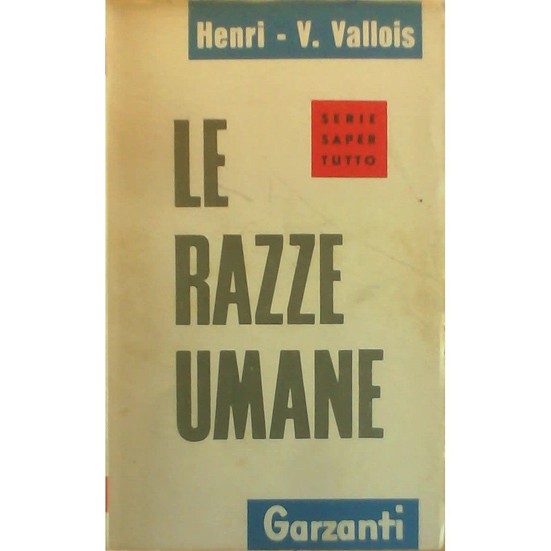 Libro - Le razze umane - Vallois, Henri V.