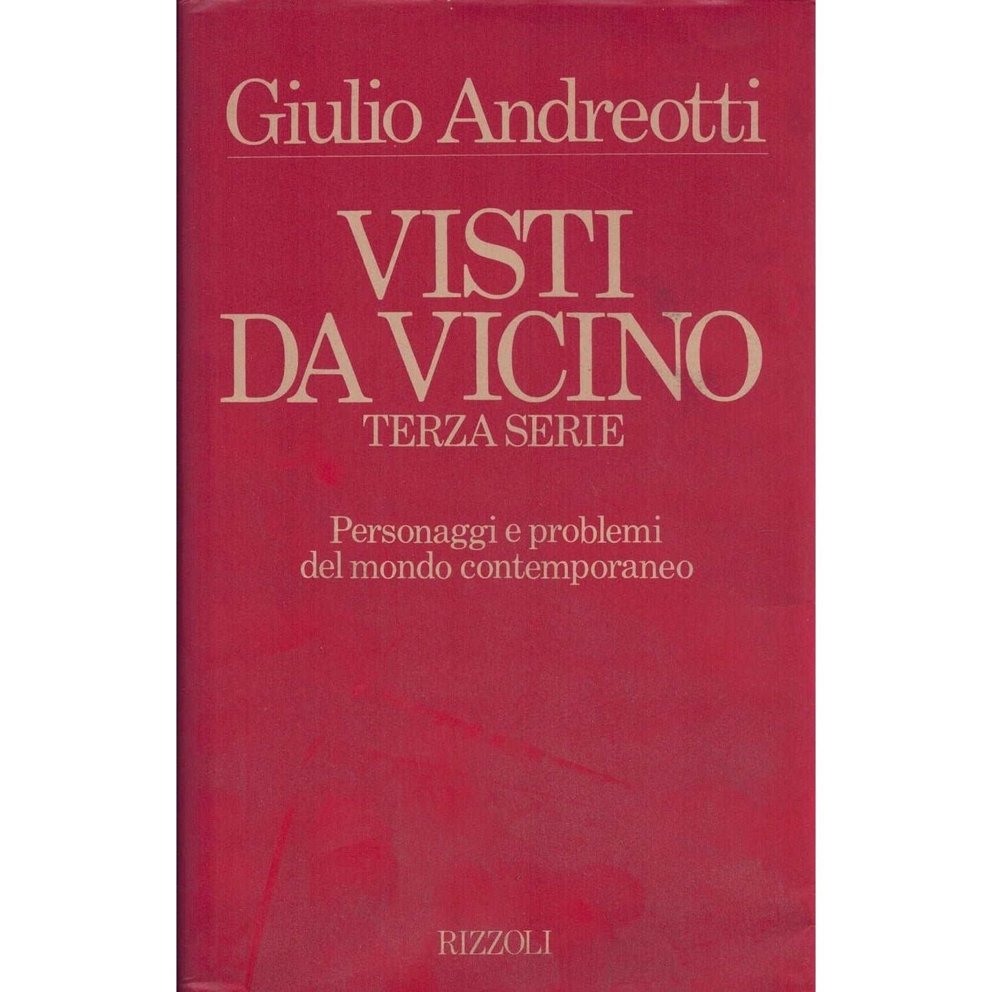 Libro - Visti da vicino Terza serie Giulio Andreotti Rizzoli III ed
