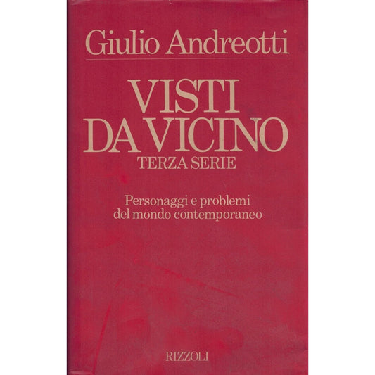 Libro - Visti da vicino Terza serie Giulio Andreotti Rizzoli III ed