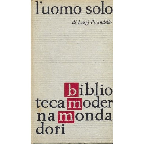 Book - The lonely man - Luigi Pirandello