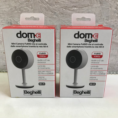 Webcam BEGHELLI mod. DOM-E 2 pezzi minicamera sorveglianza full HD 1080p Wi-fi
