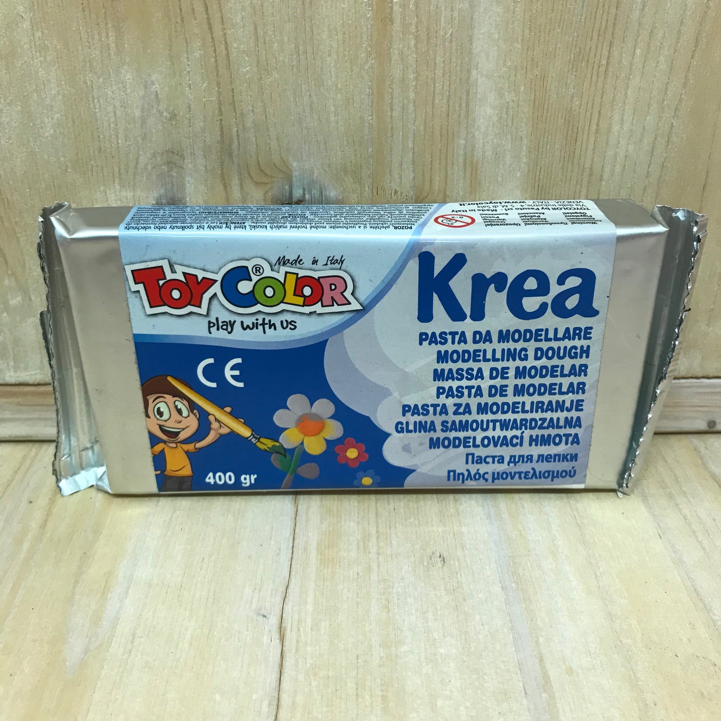 Pasta da modellare KREA Bianco 400 500 gr Decò Carioca Art Hobby ToyColor