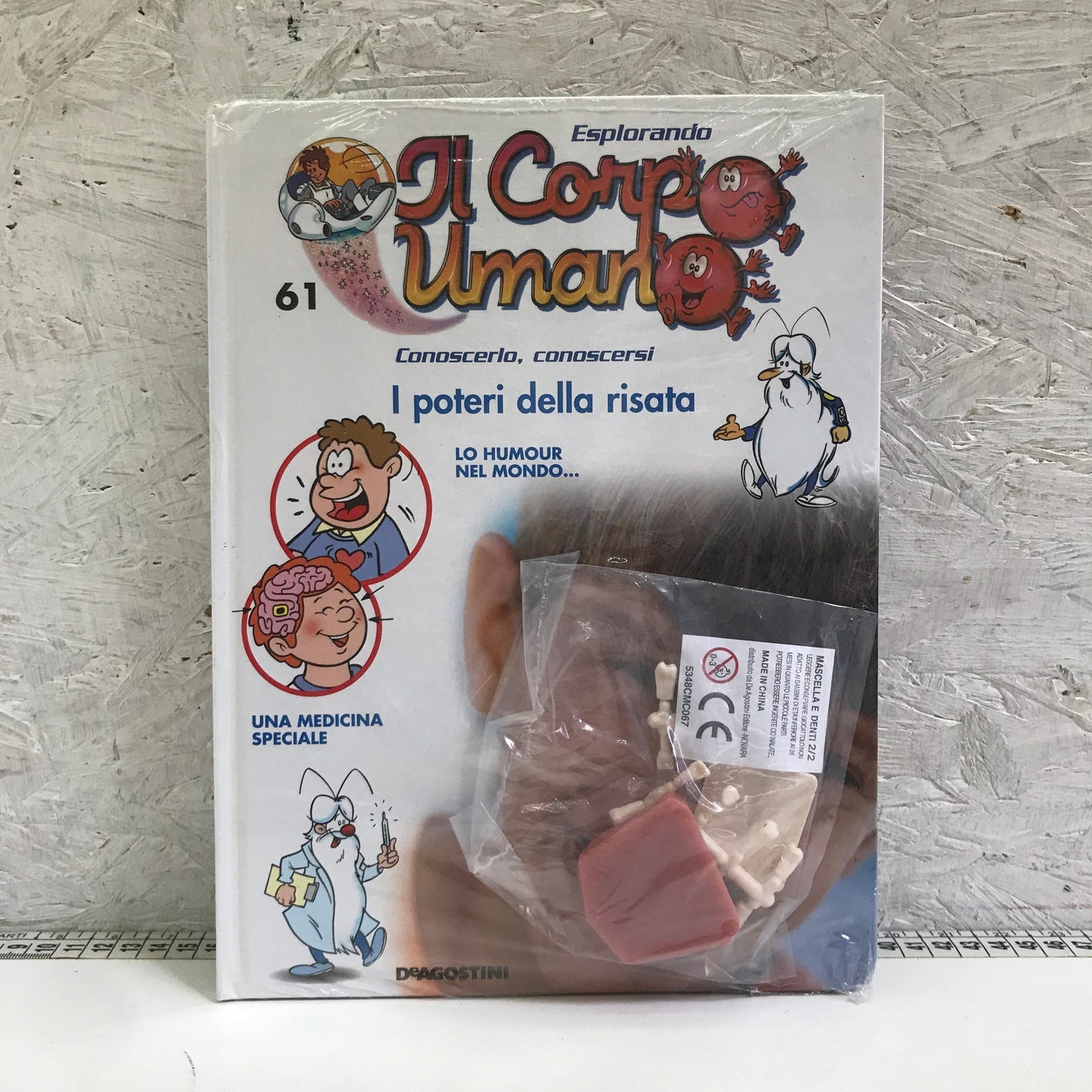 Libro ESPLORANDO IL CORPO UMANO 61 Poteri della risata DeAgostini 2014 INSERTO