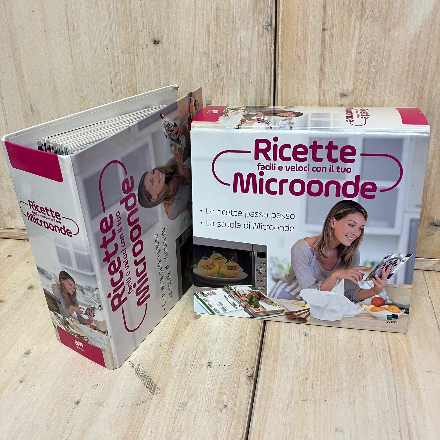 Raccolta schede cucina Ricette facili veloci con MICROONDE 2 raccoglitori Master