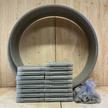 Carica l&#39;immagine nel visualizzatore di Gallery, Mensola KARTELL Bookworm 8008 PVC grigio alluminio 820cm 17 ripiani design 1994