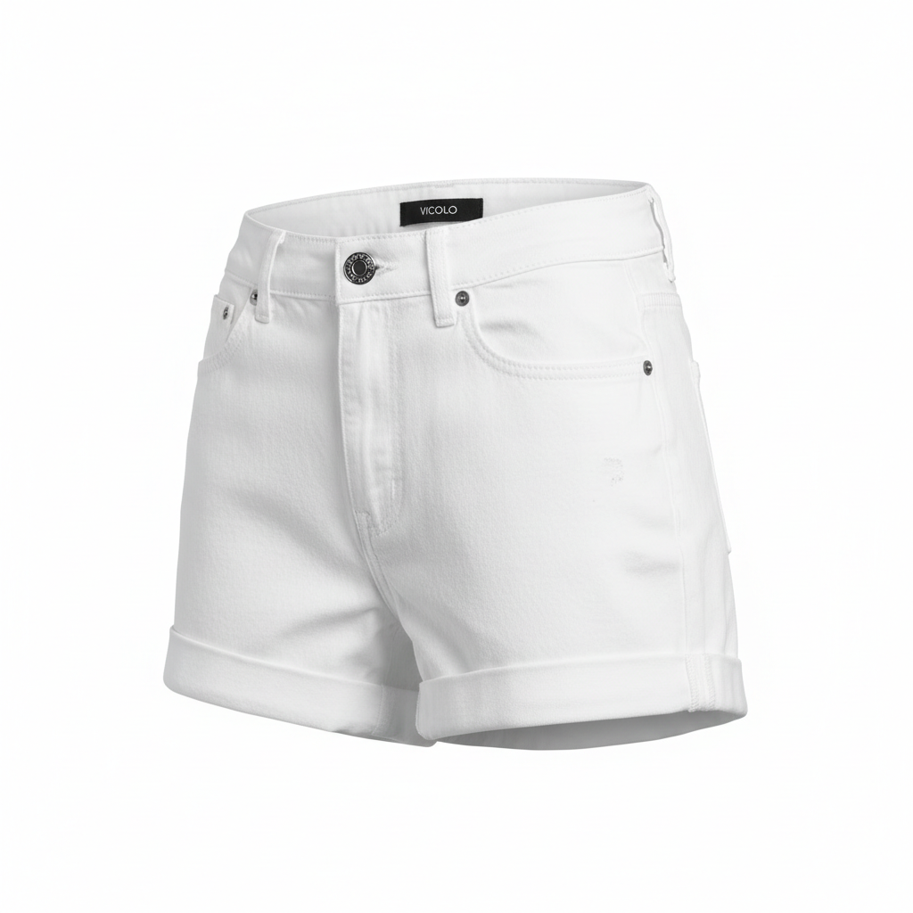 Shorts Donna Vicolo Denim Couture – Bianco – Tg. S