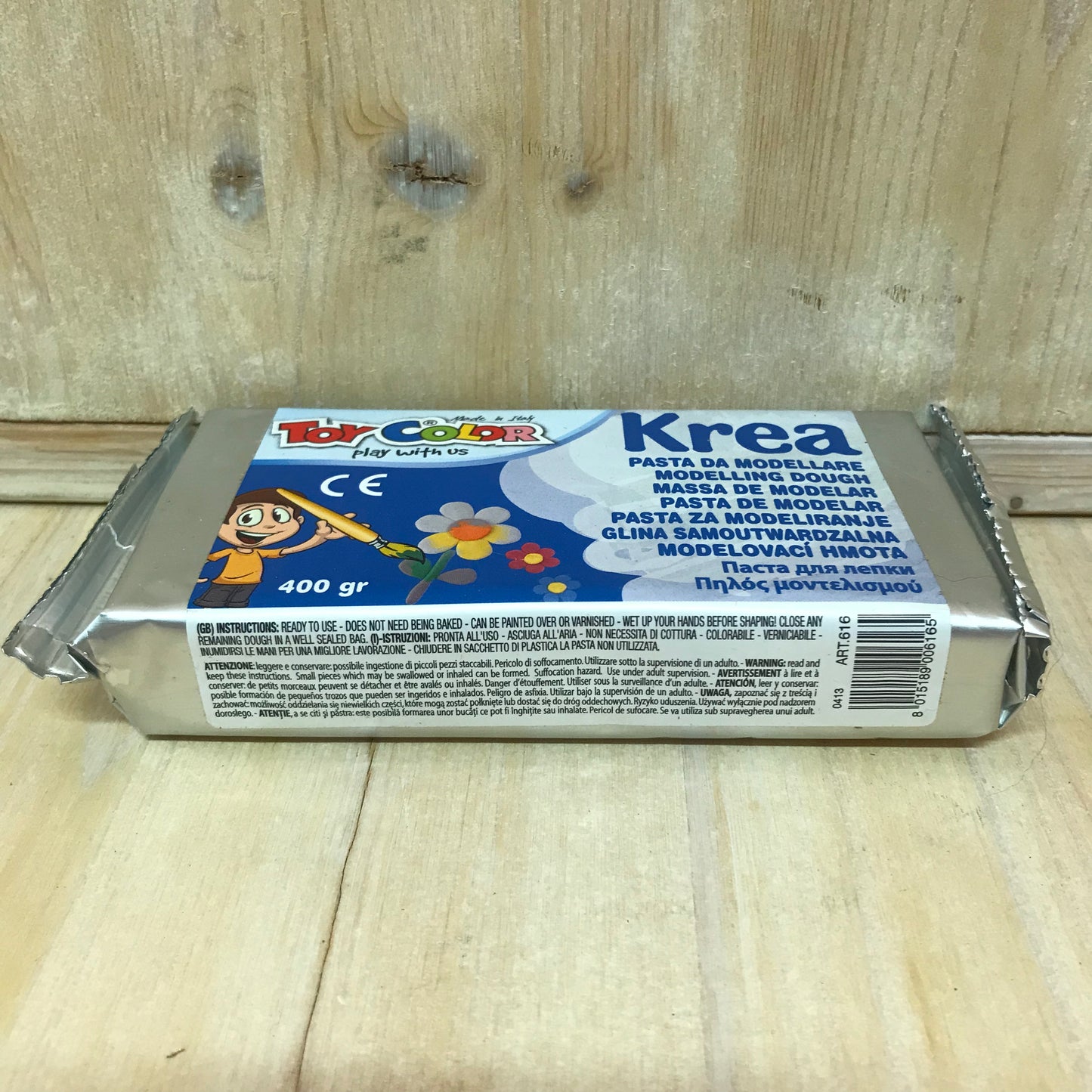 Pasta da modellare KREA Bianco 400 500 gr Decò Carioca Art Hobby ToyColor