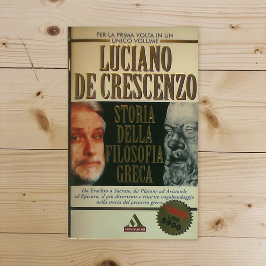 Libro - STORIA DELLA FILOSOFIA ITALIANA - Luciano, De Crescenzo