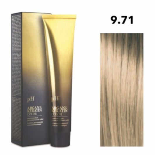 Crema gel colorante capelli PH ARGAN & KERATIN COLOR 100ml senza ammoniaca