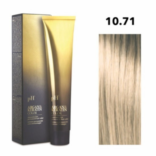 Crema gel colorante capelli PH ARGAN & KERATIN COLOR 100ml senza ammoniaca