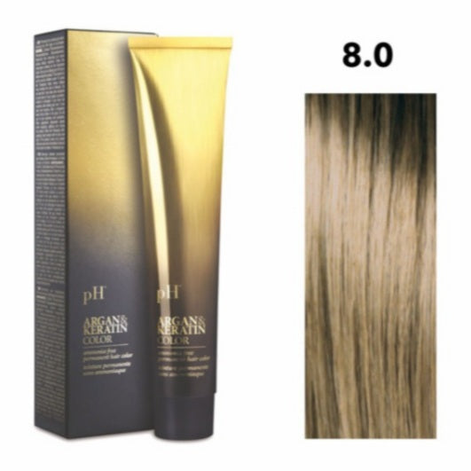 Crema gel colorante capelli PH ARGAN & KERATIN COLOR 100ml senza ammoniaca