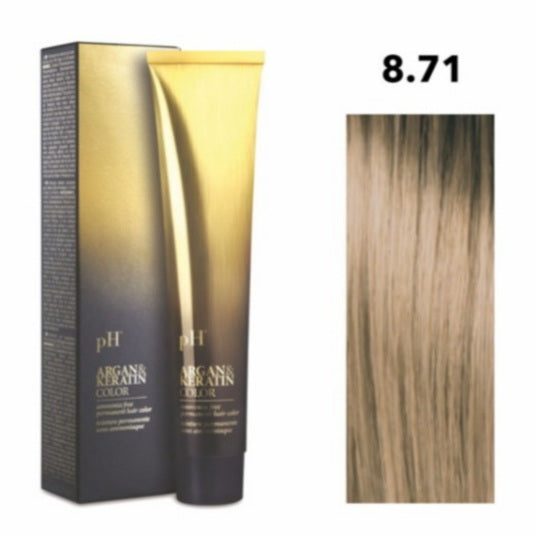 Crema gel colorante capelli PH ARGAN & KERATIN COLOR 100ml senza ammoniaca