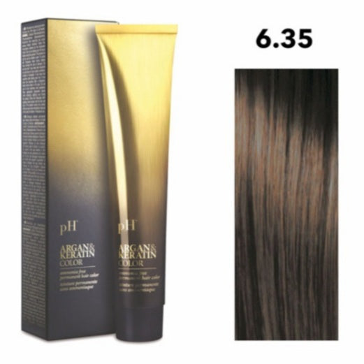 Crema gel colorante capelli PH ARGAN & KERATIN COLOR 100ml senza ammoniaca