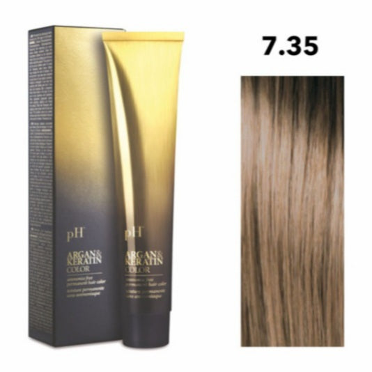 Crema gel colorante capelli PH ARGAN & KERATIN COLOR 100ml senza ammoniaca