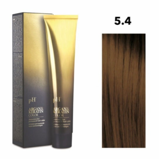 Crema gel colorante capelli PH ARGAN & KERATIN COLOR 100ml senza ammoniaca