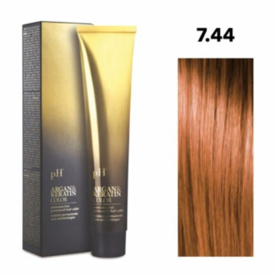 Crema gel colorante capelli PH ARGAN & KERATIN COLOR 100ml senza ammoniaca