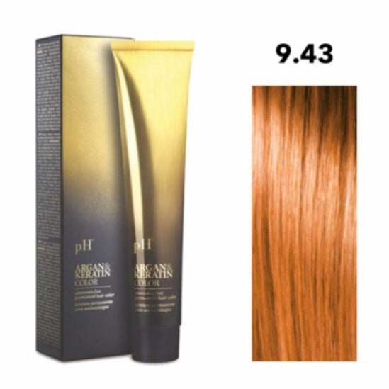 Crema gel colorante capelli PH ARGAN & KERATIN COLOR 100ml senza ammoniaca